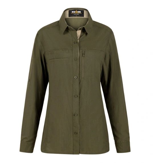 BLUSA LODGE VERDE OLIVO KUMEN - JMM012