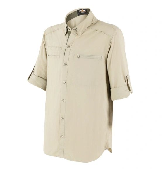 CAMISA LODGE BEIGE KUMEN - JNC103
