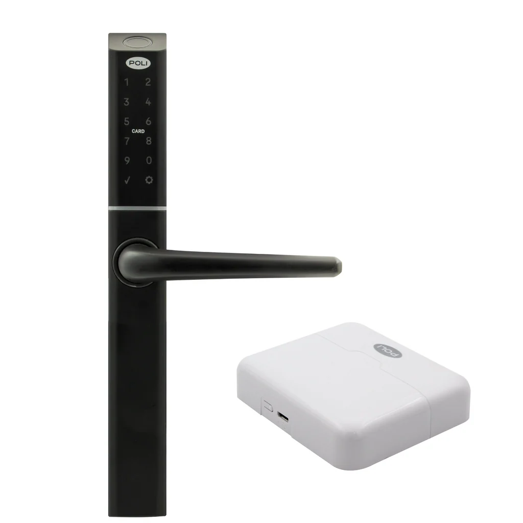 Cerradura Digital Poli Smart 1300 Negro + HUB 161030