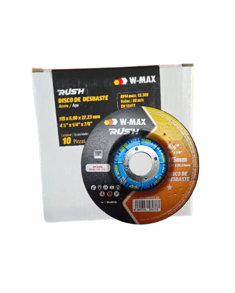 DISCO DESBASTE 4 1/2 W-MAX RUSH