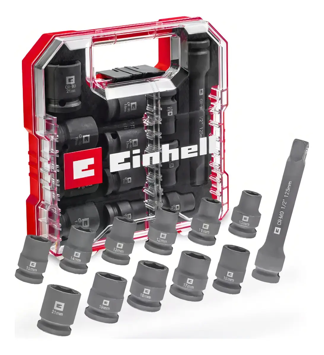 Juego 12 Piezas Dado Impacto Einhell