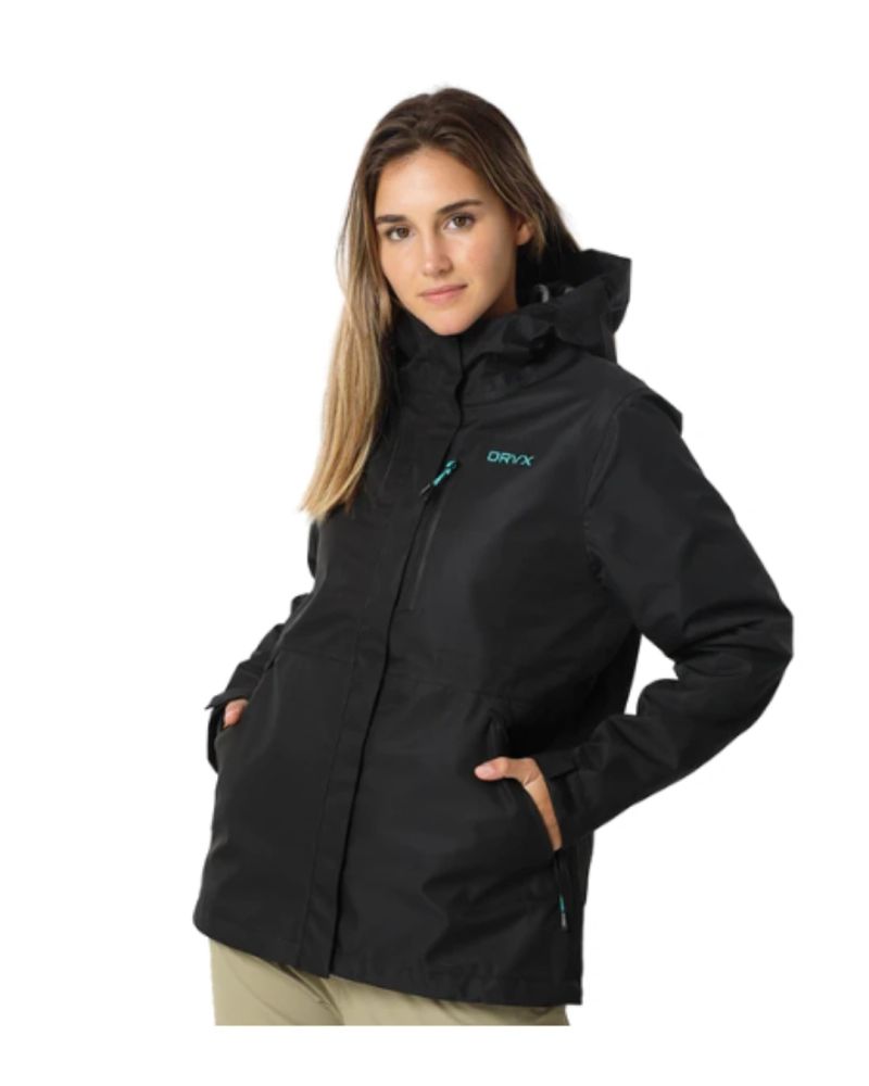 PARKA IMPERMEABLE JASPER NEGRA MUJER
