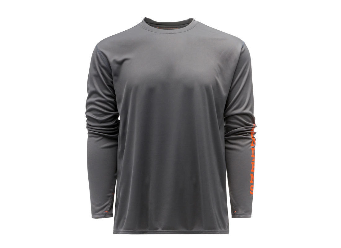 Polera SOL Manga Larga Hombre Gris Grundens