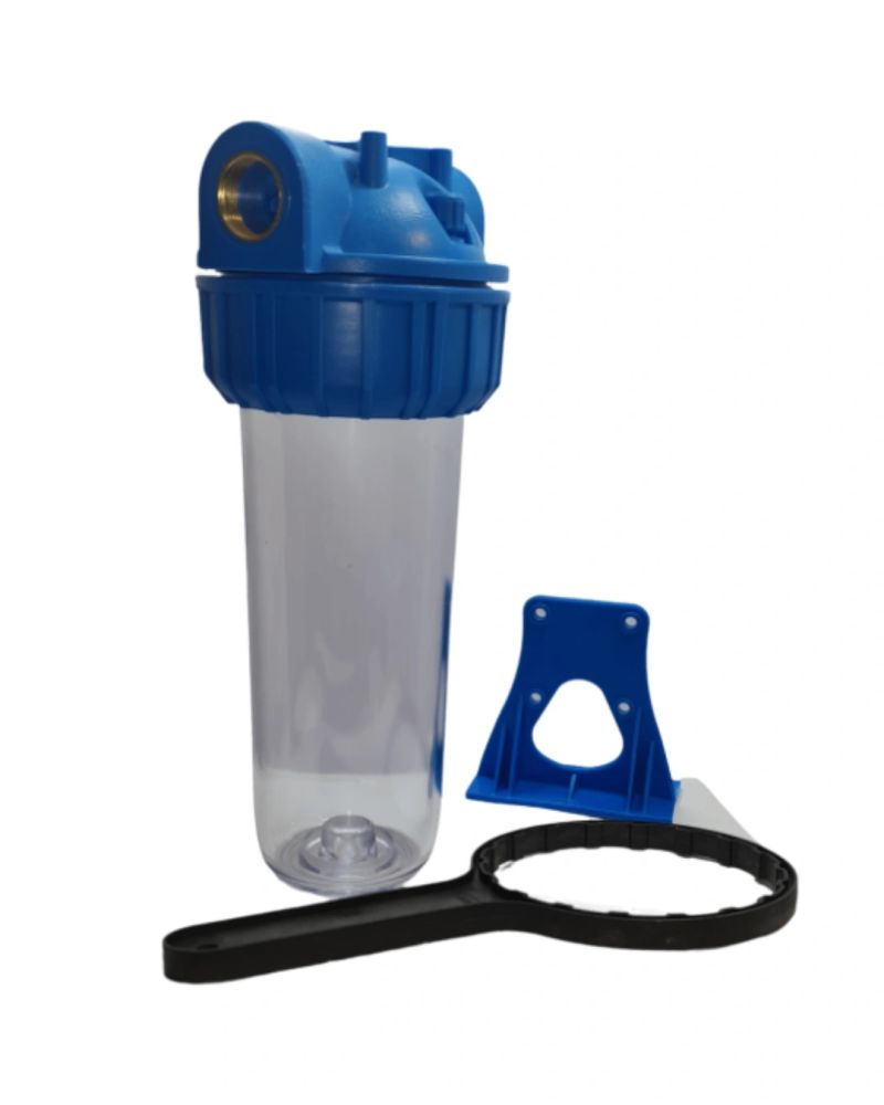 PORTAFILTRO SIMPLE QUALITY WATER 1" SALIDA X 10" ALTO