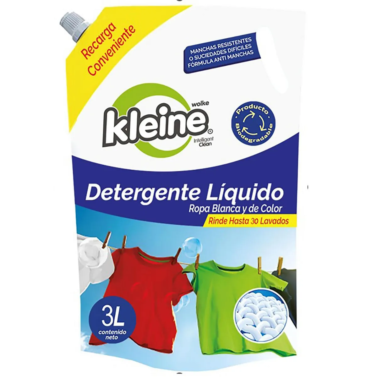 Recarga Detergente Liquido Kleine 3L